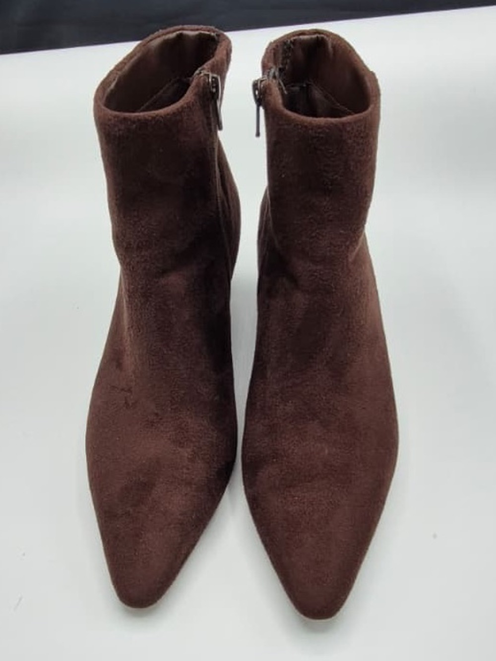 Universal Thread Brown Suede Pointed Toe Ankle Booties
